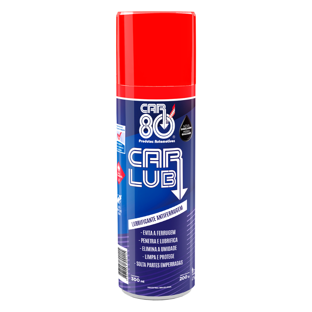 Lubrificante Antiferrugem Car 80 300ml – Loja da Oficina Ferramenta